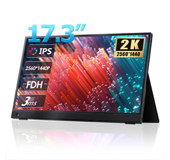 17.3寸大屏顯示器 支持type-c一線投屏